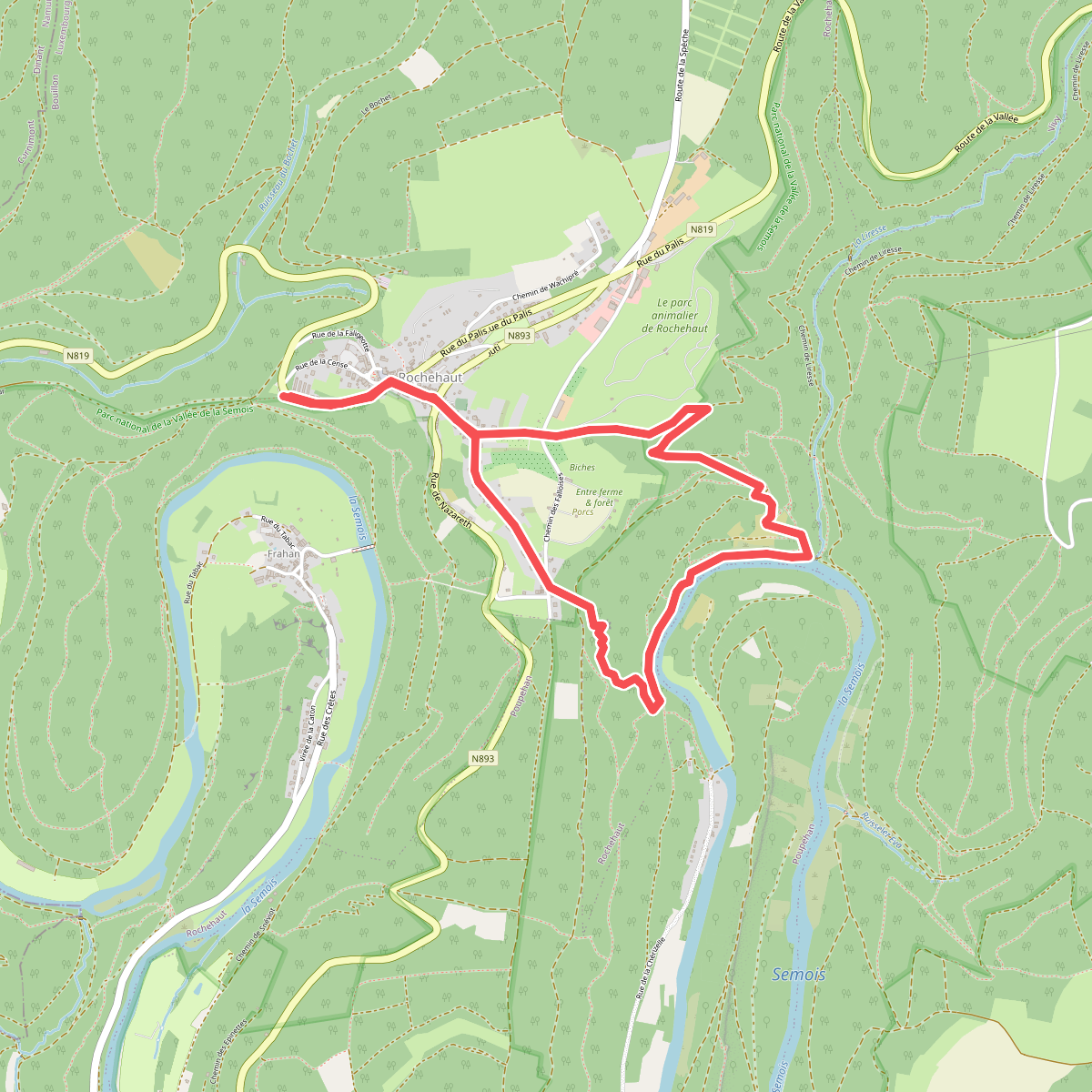 Laddertjeswandeling in Rochehaut