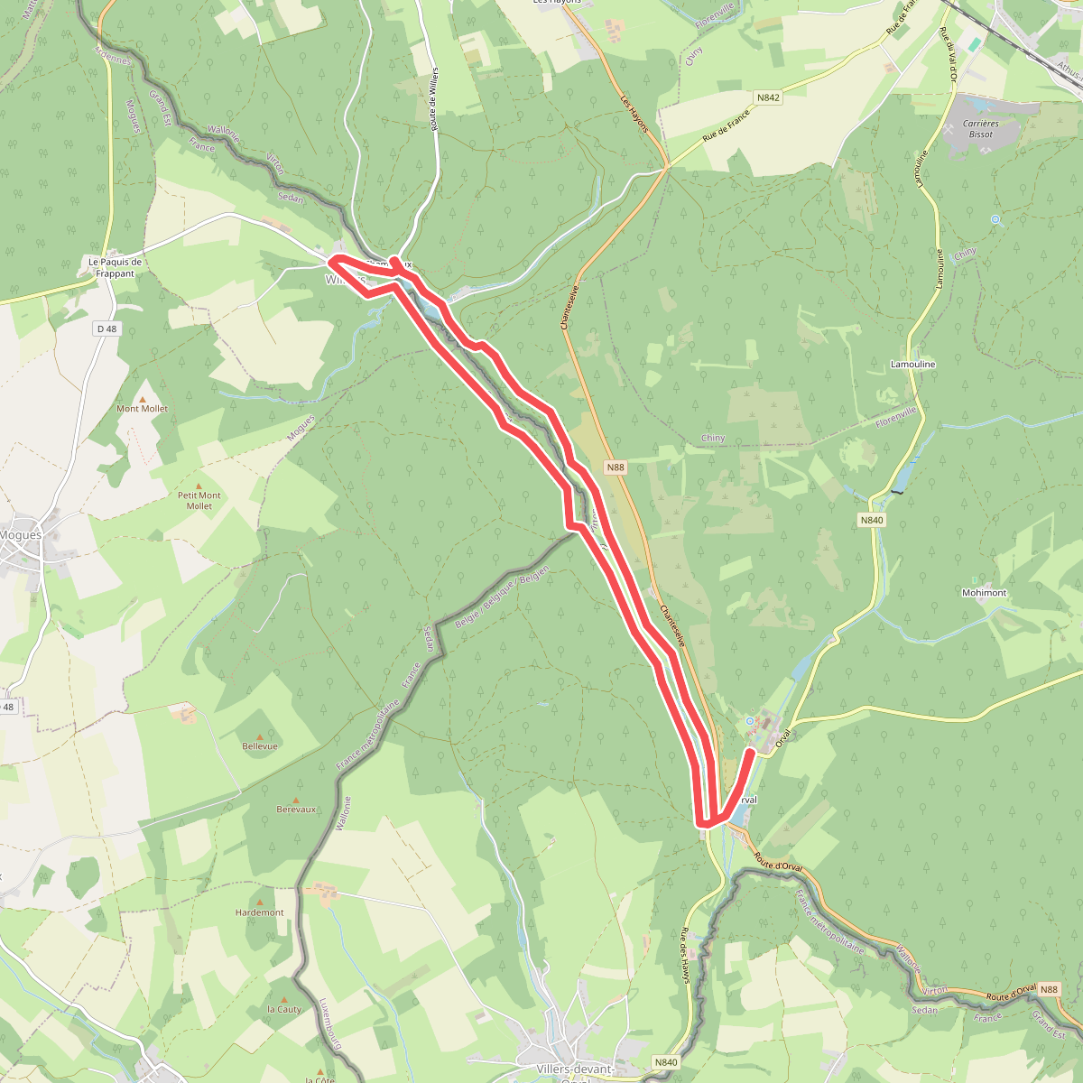 Wandeling naar de Abdij van Orval