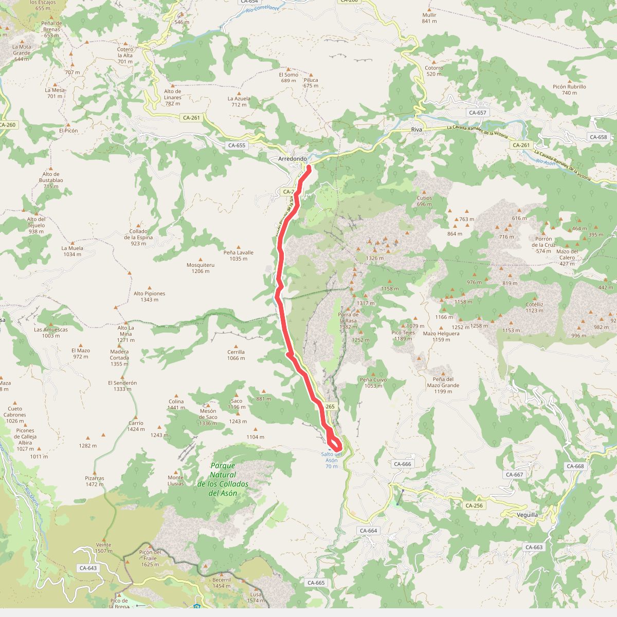 Camino del Val del Asón (Nacimiento del río Asón)