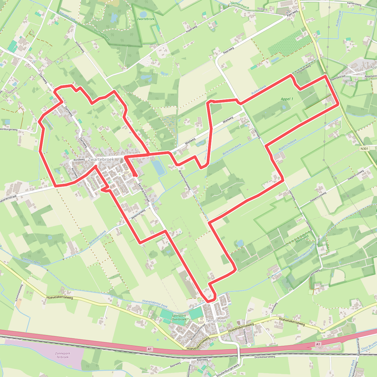 Terbroeksepad Zwartebroek
