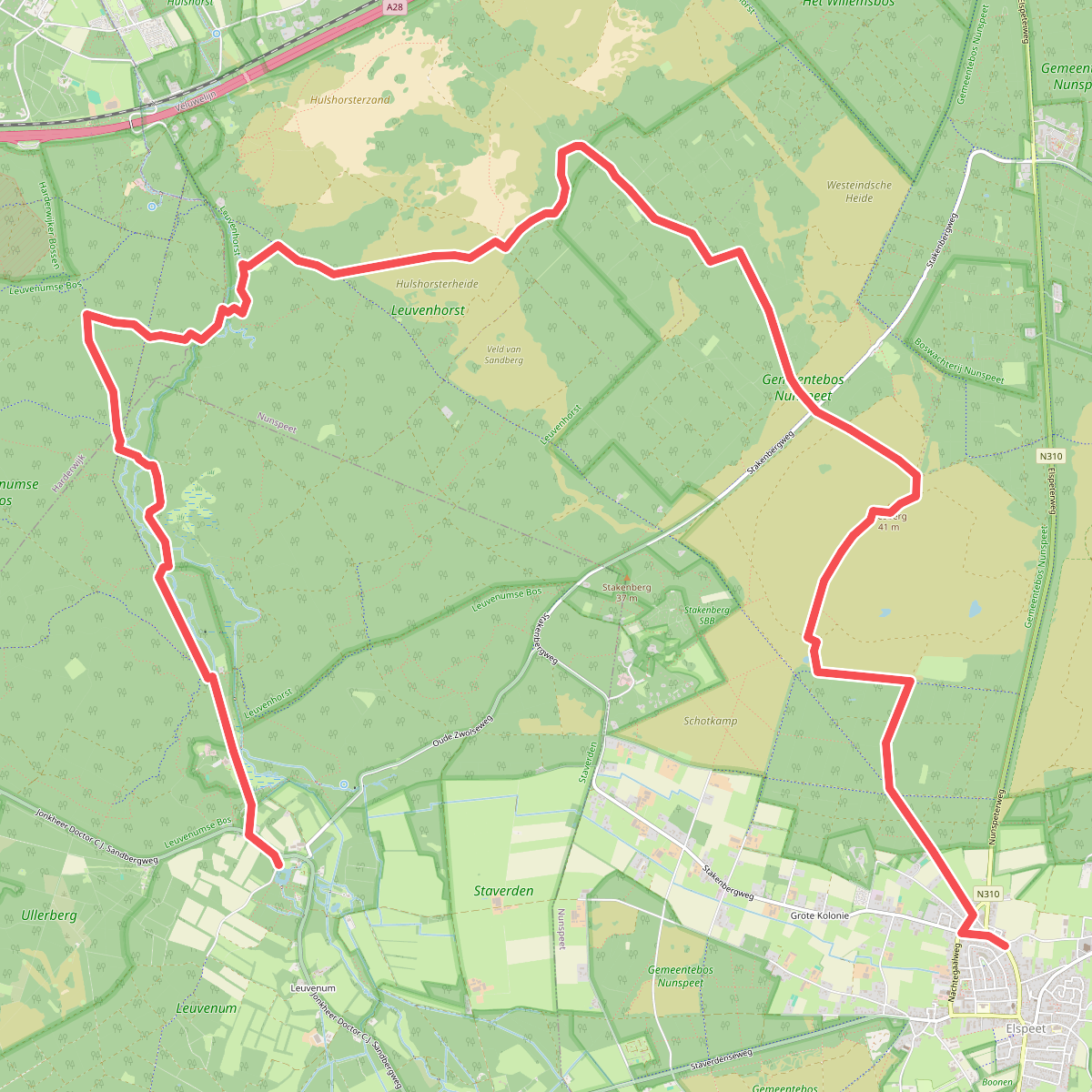 Leuvenum - Elspeet · Veluwe Zwerfpad etappe 9