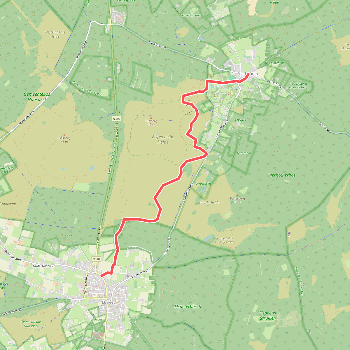Elspeet - Vierhouten · Veluwe Zwerfpad etappe 10