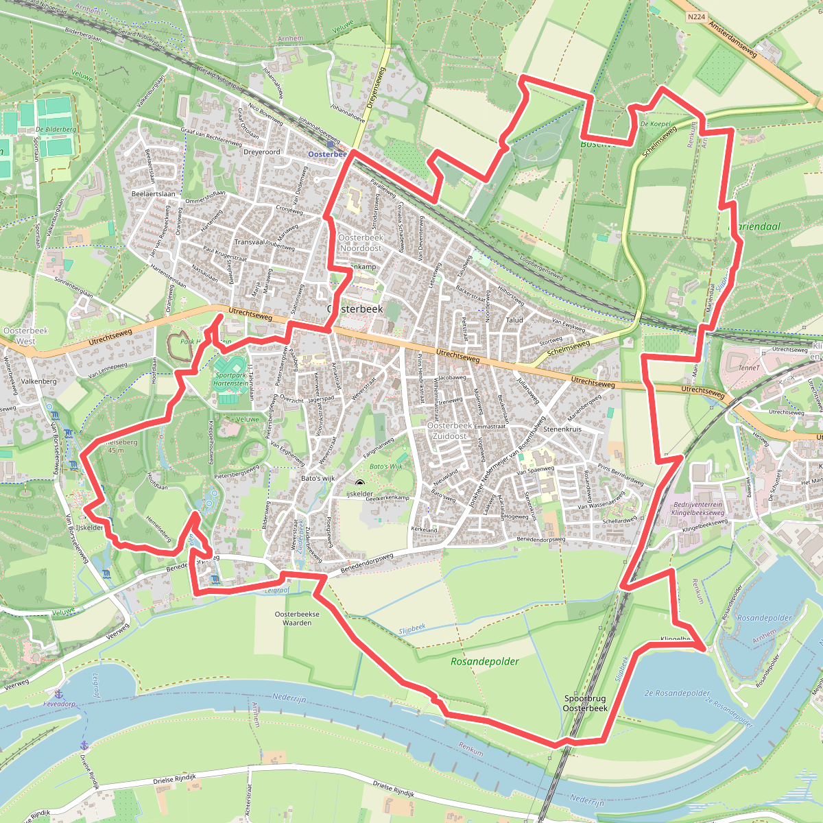 Rosandepad Oosterbeek
