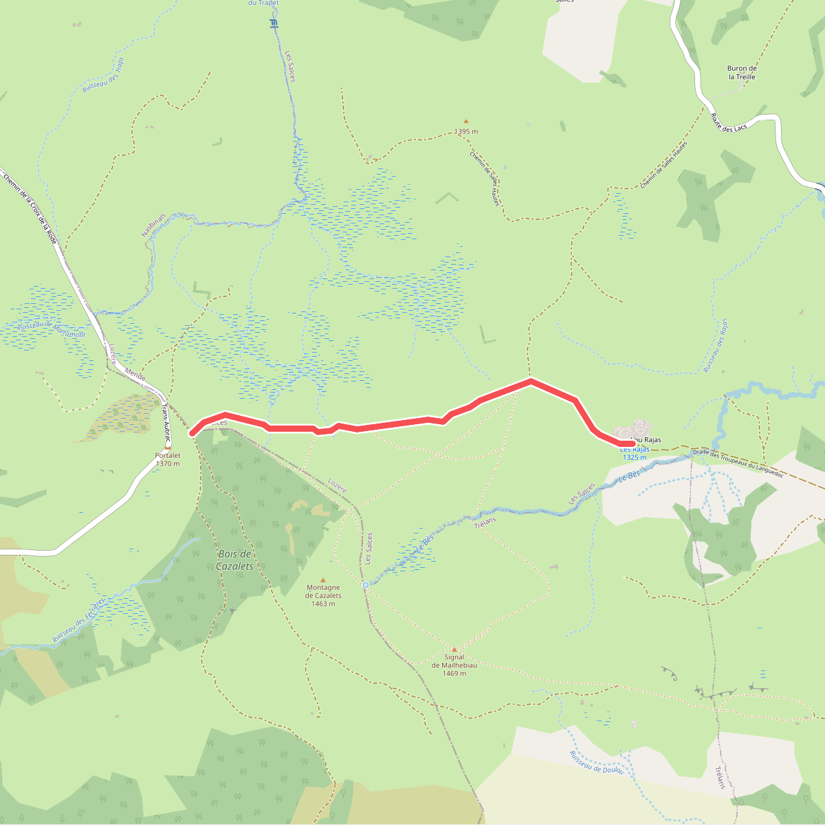 CSG 03C3 : Croix de Rode - Refuge du Rajas