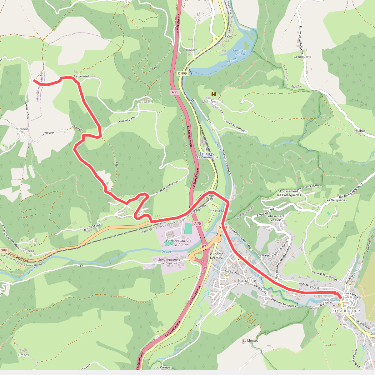CSG 04C3 : Carrefour GR - La Canourgue