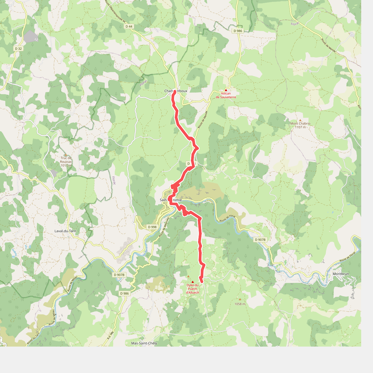 CSG 06C1 : Champerboux - Carrefour GR