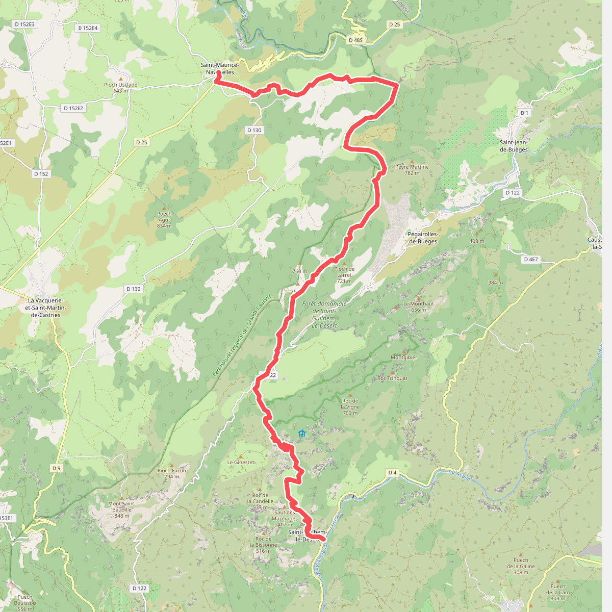 CSG 11 : Saint-Maurice-Navacelles - Saint-Guilhem-le-Désert