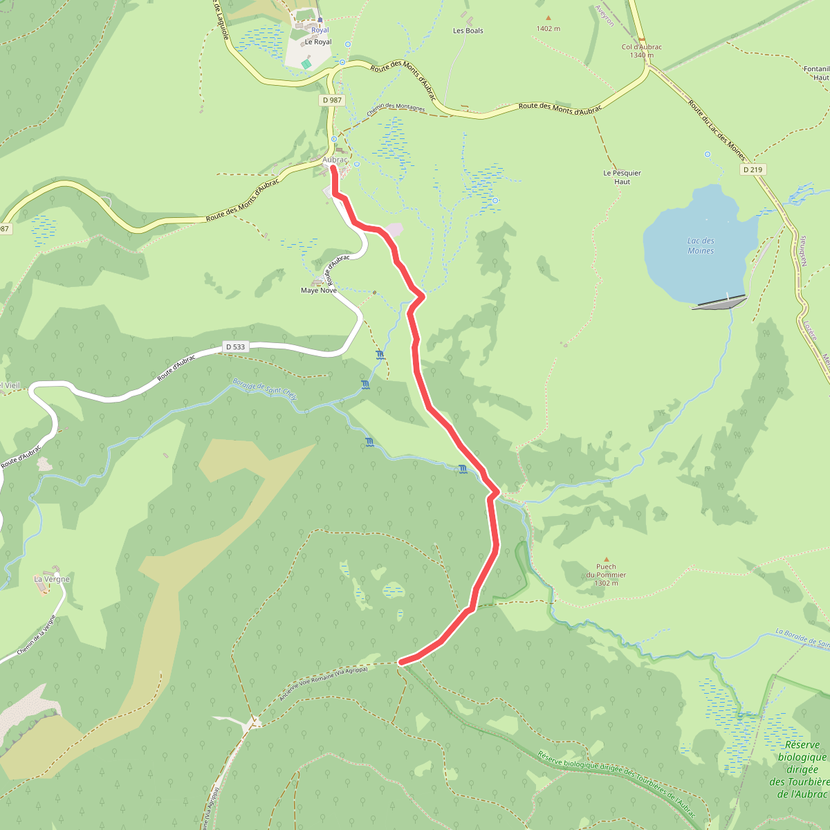 CSG V1 : Aumont-Aubrac - Croix de la Vaysse