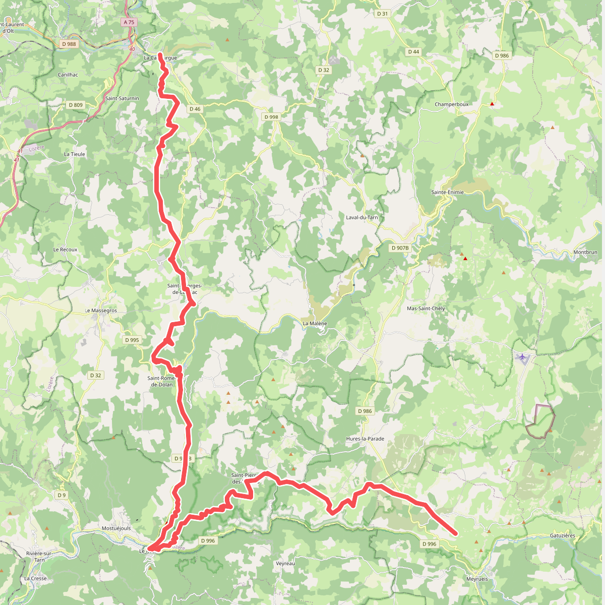 CSG V3 : La Canourgue - Croix de la Croisette