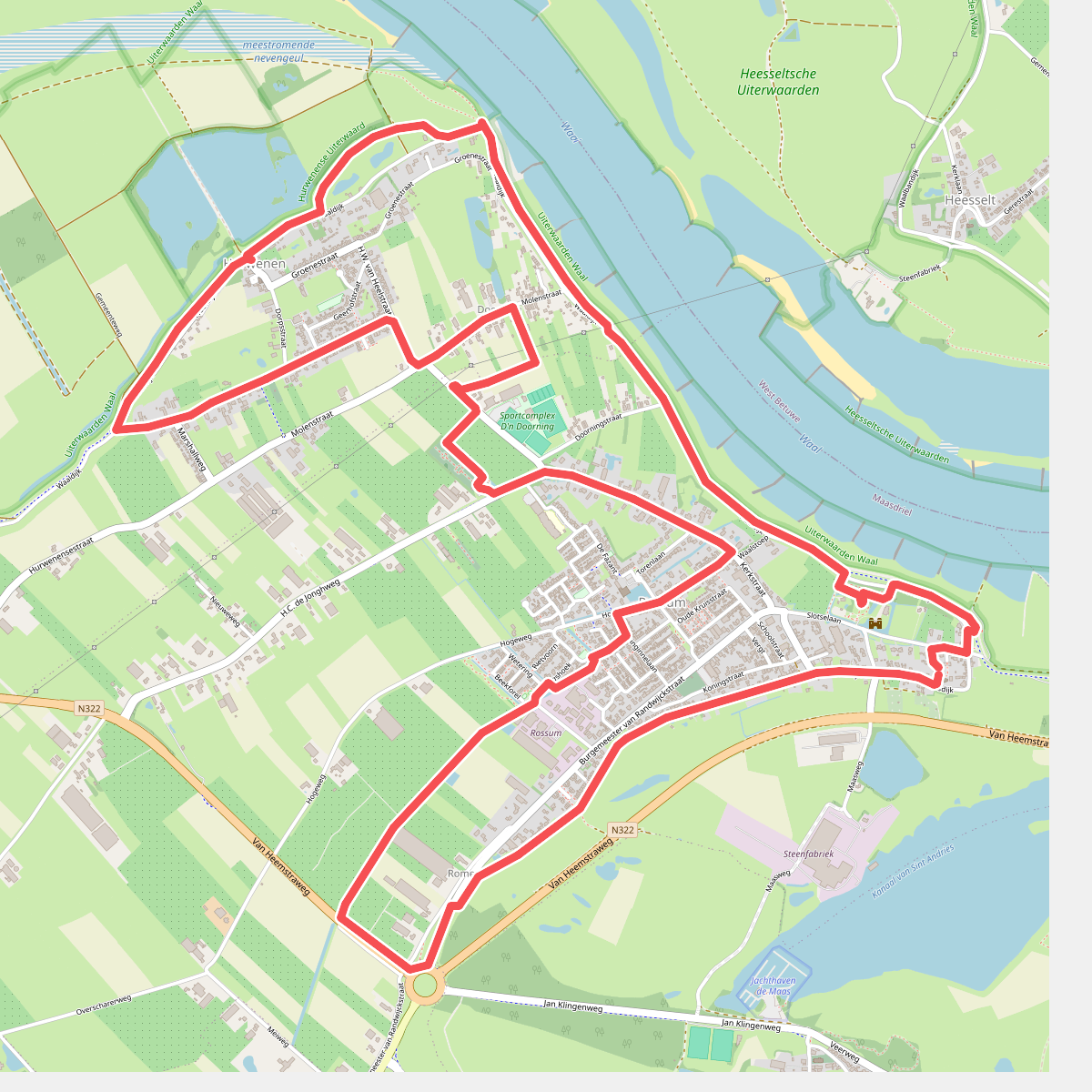 Zandslagenpad Rossum
