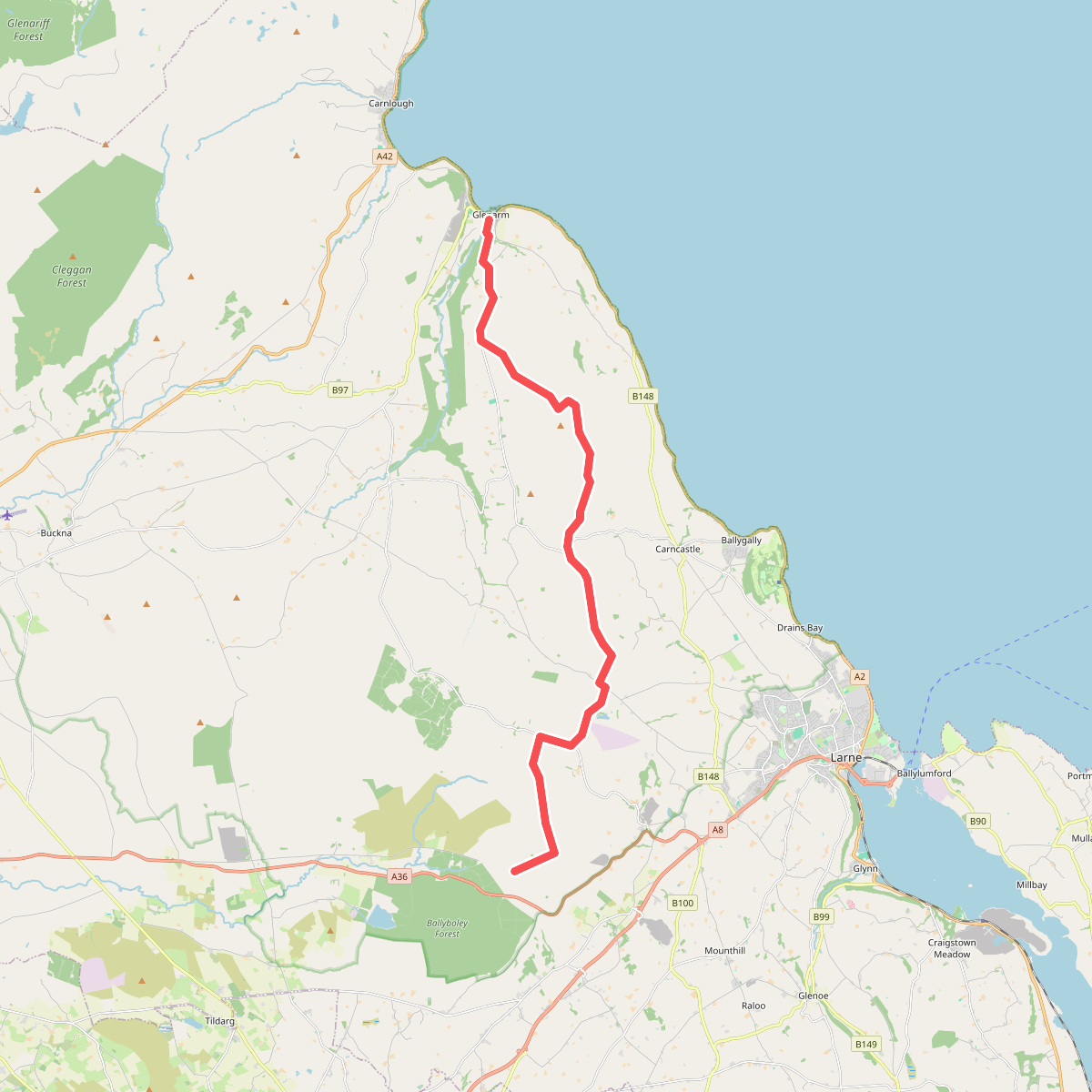 Antrim Hills Way (Ulster Way Section)