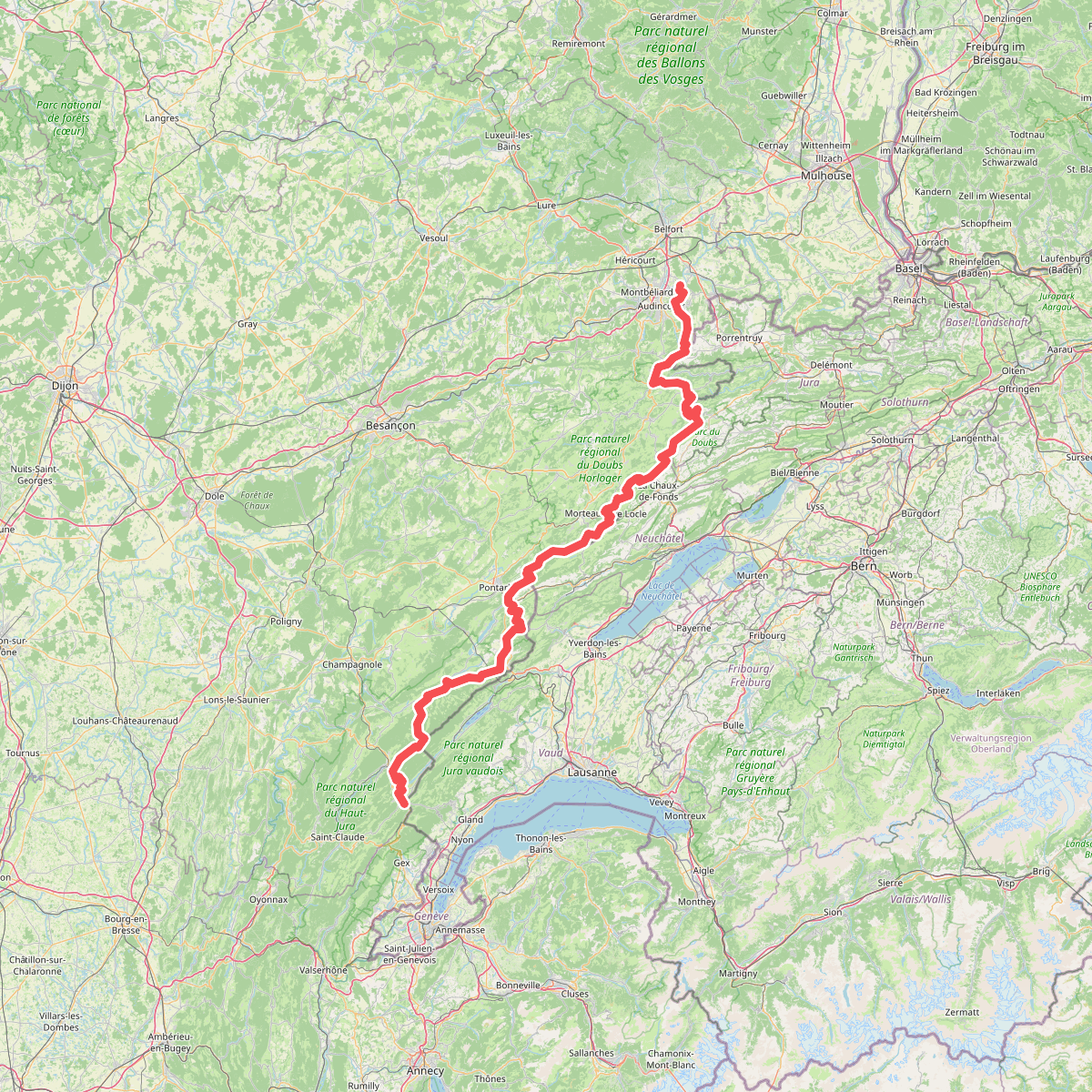 European long distance path E2 - part France · Fesches-le-Châtel – Les Cressonnières