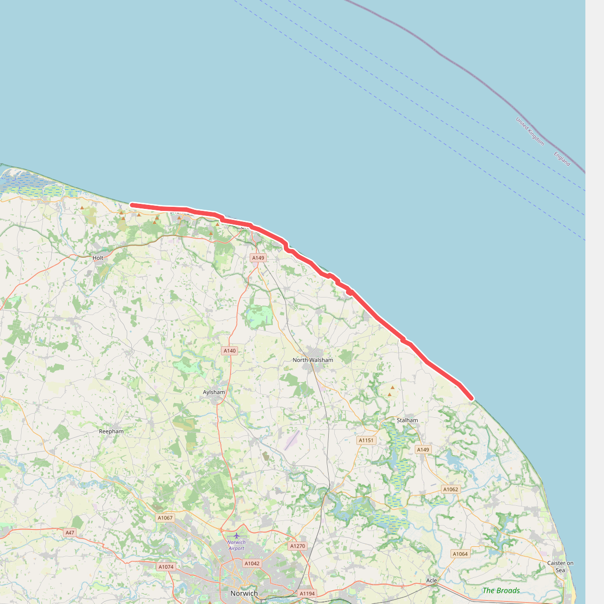 King Charles III England Coast Path: Sea Palling to Weybourne