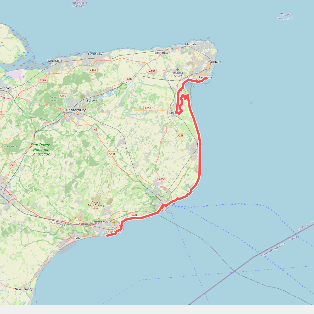 King Charles III England Coast Path: Folkestone to Ramsgate