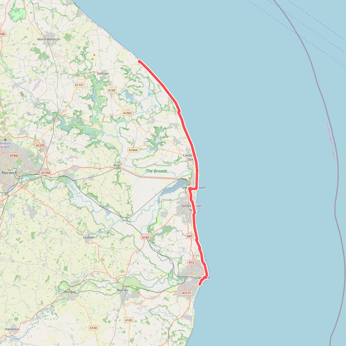 King Charles III England Coast Path: Lowestoft to Sea Palling