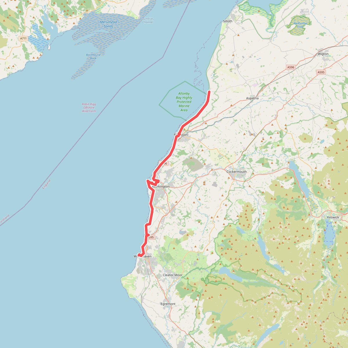 King Charles III England Coast Path: Allonby to Whitehaven