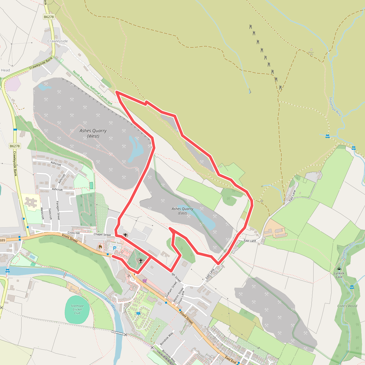 Ashes Quarry Geotrail