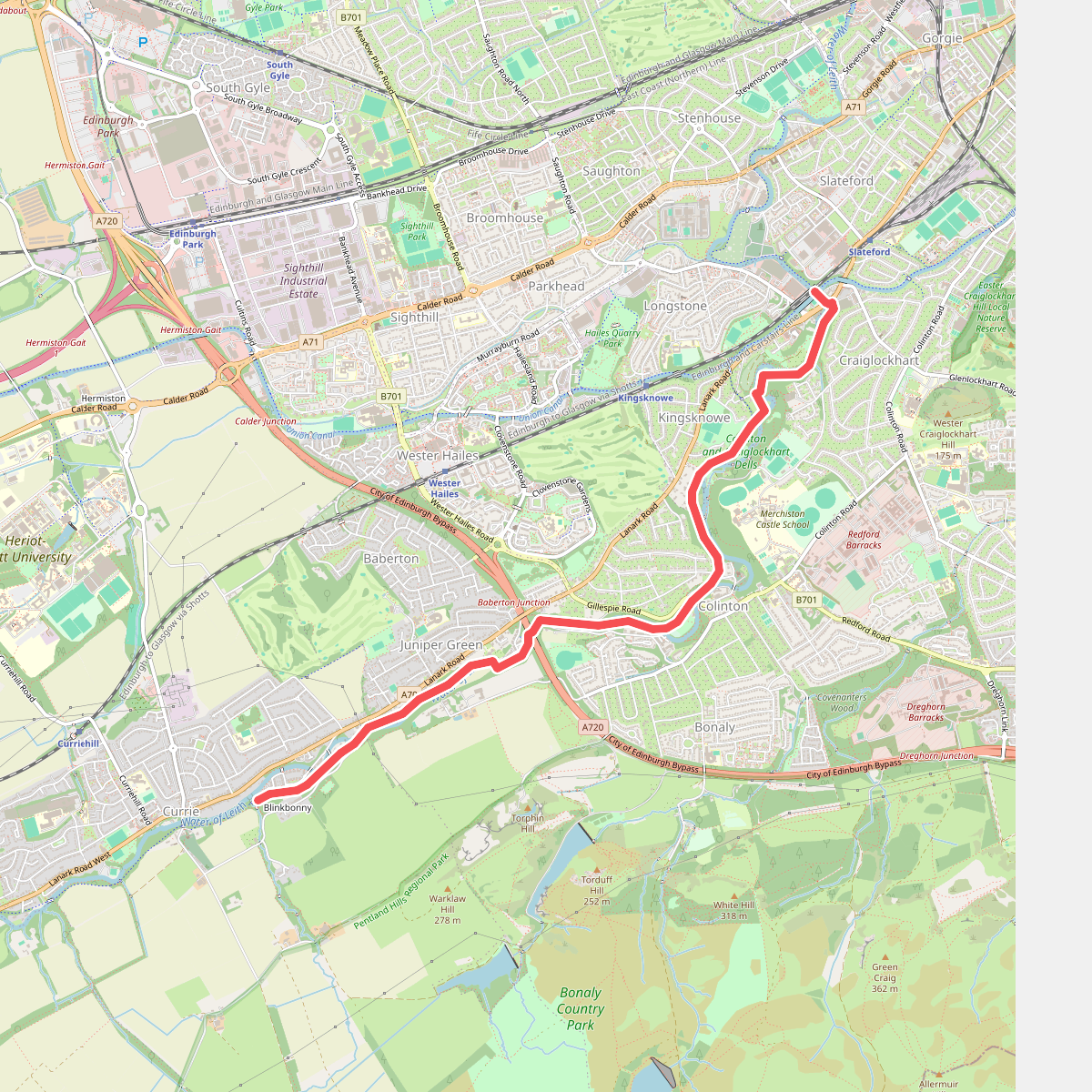 Water of Leith Walkway (Currie to Slateford)