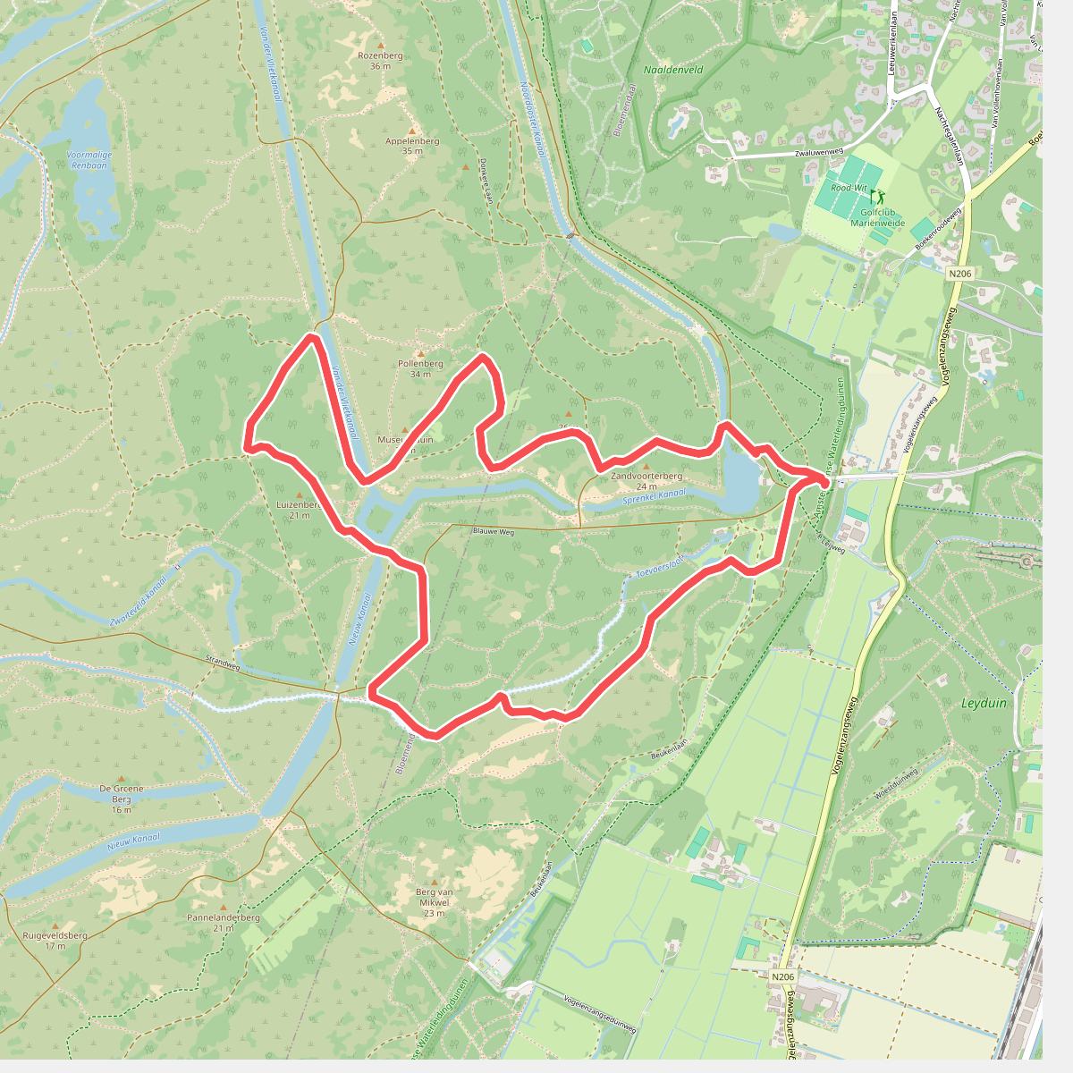 Wandelroute langs bezitters en bezetters