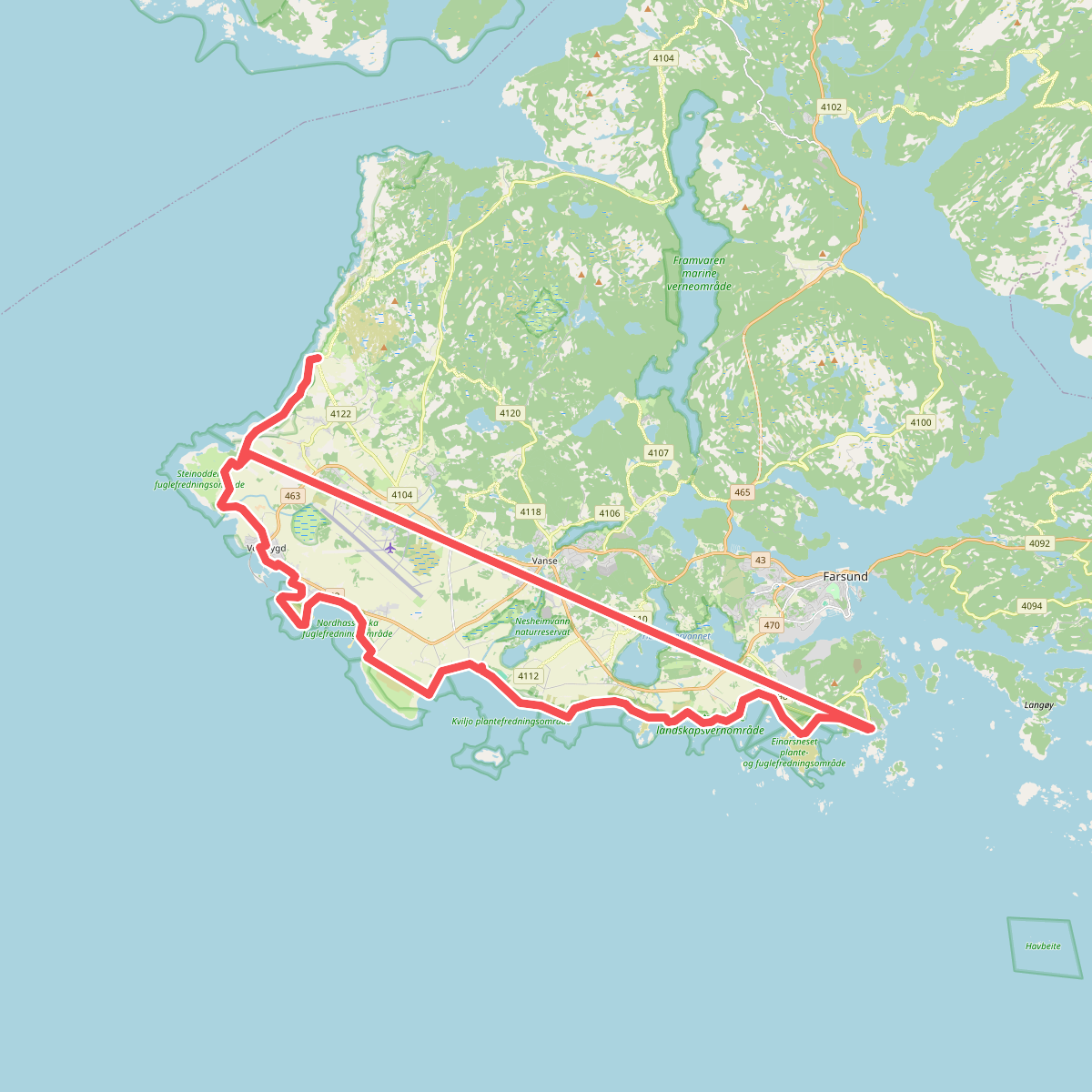 Kyststien på Lista