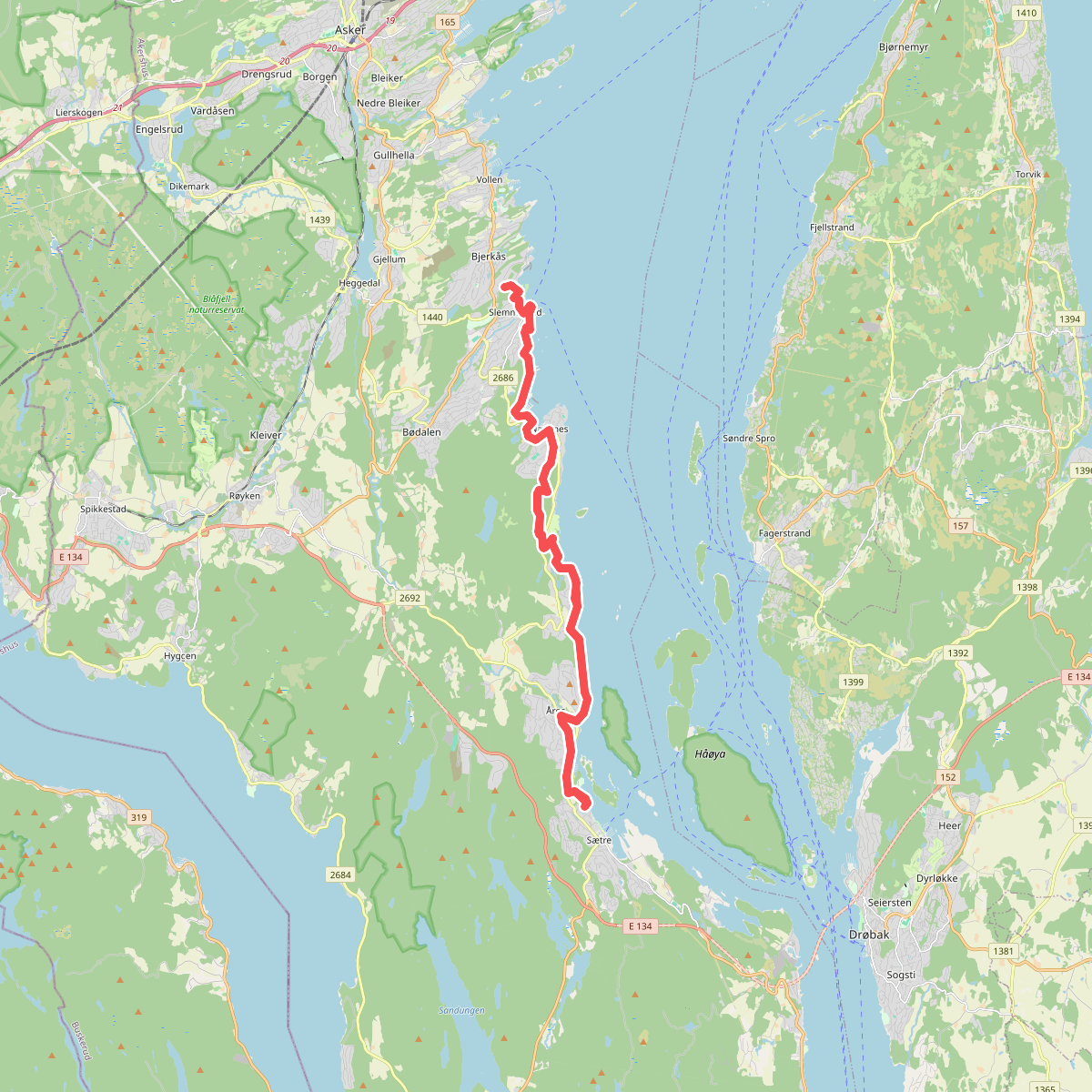 Kyststien Røyken