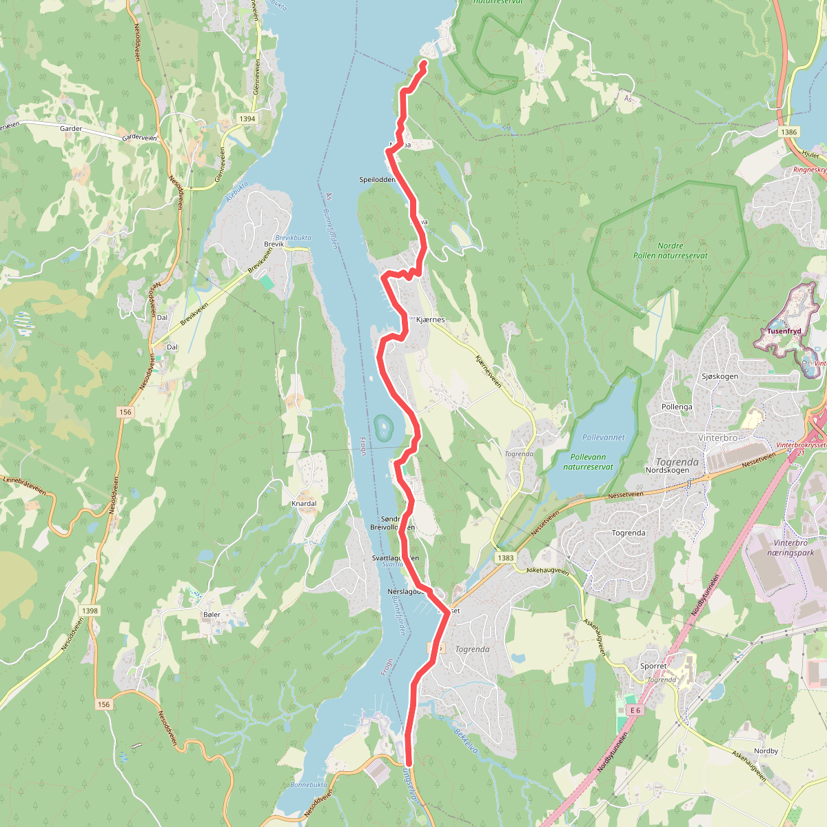 Kyststien i Ås, Akershus