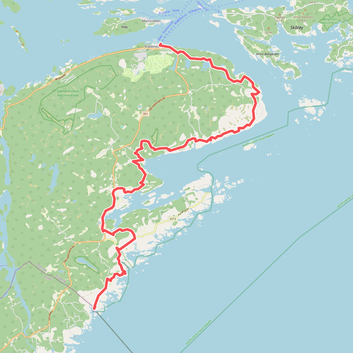 Kyststien Stabbestad - Ellingsviken