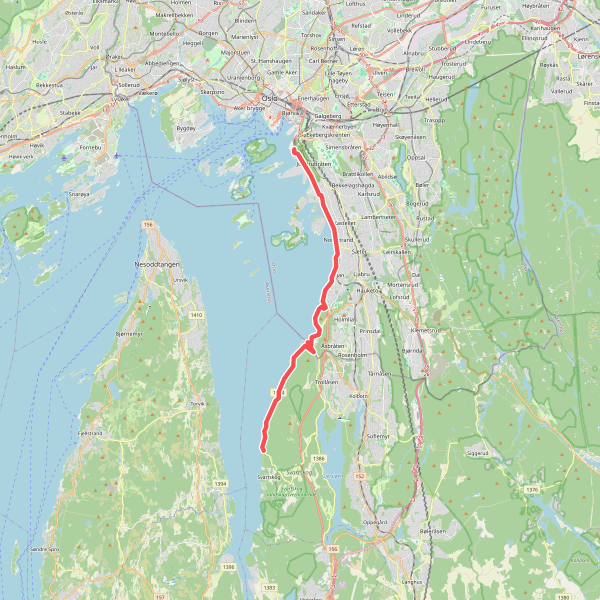 Fottur Mosseveien - Ingjerstrand