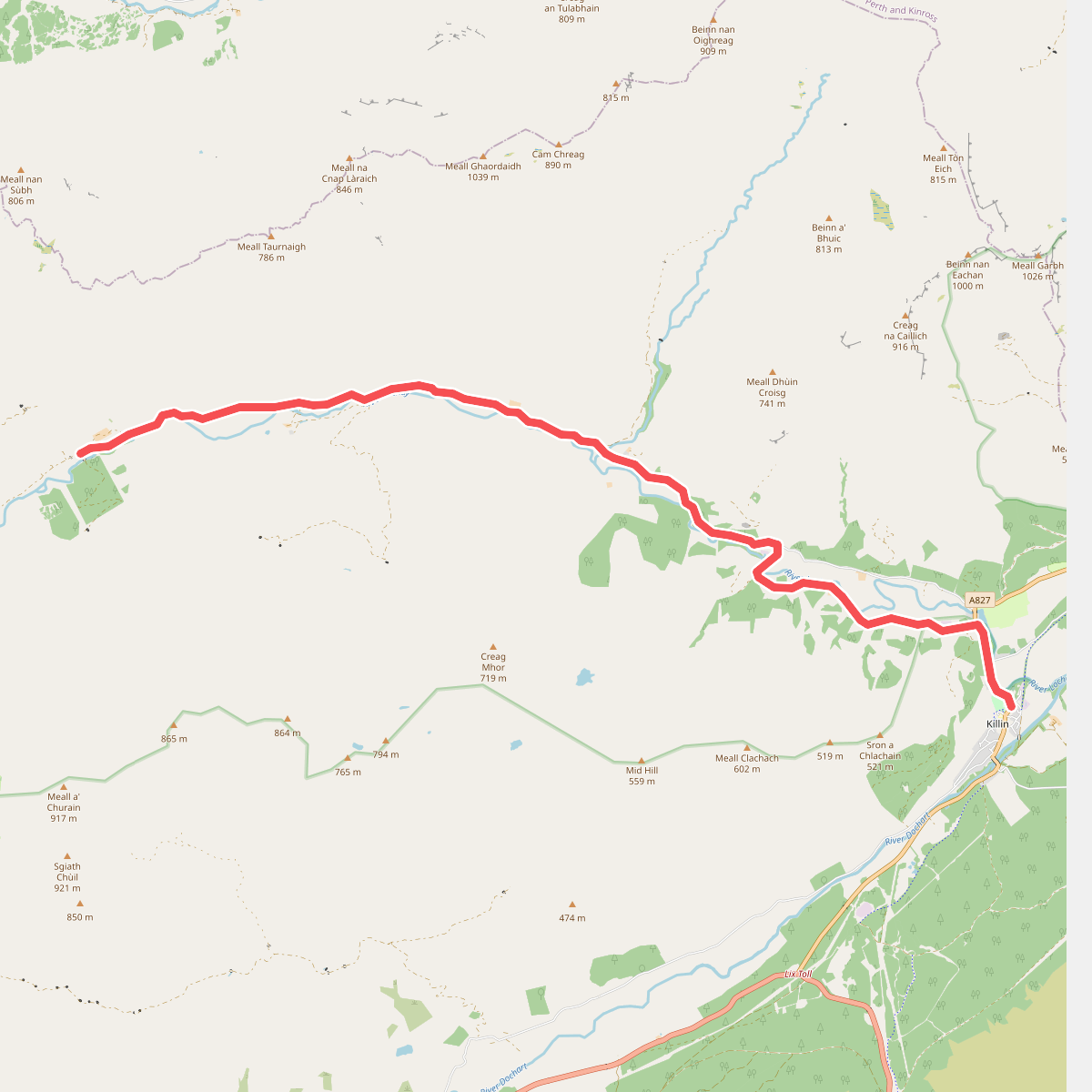 Glenknock to Killin