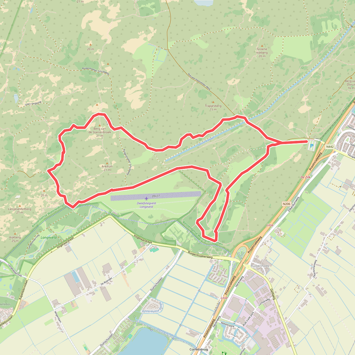 Duinverhalen wandeling: ingang De Zilk