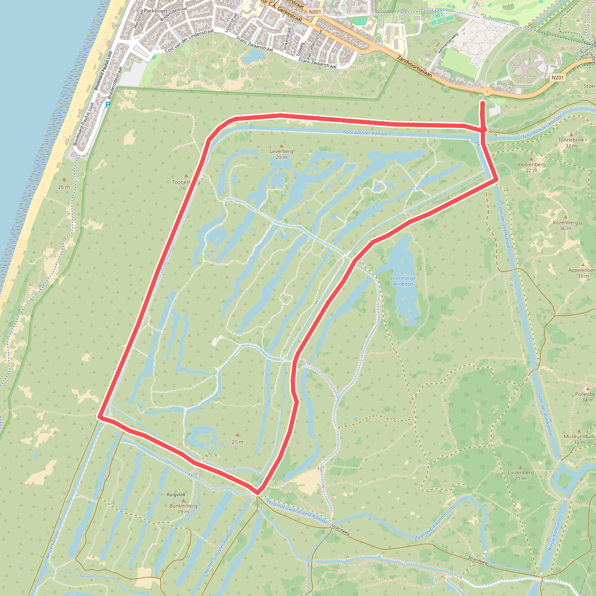 Belevingsroute Zandvoortselaan Groot