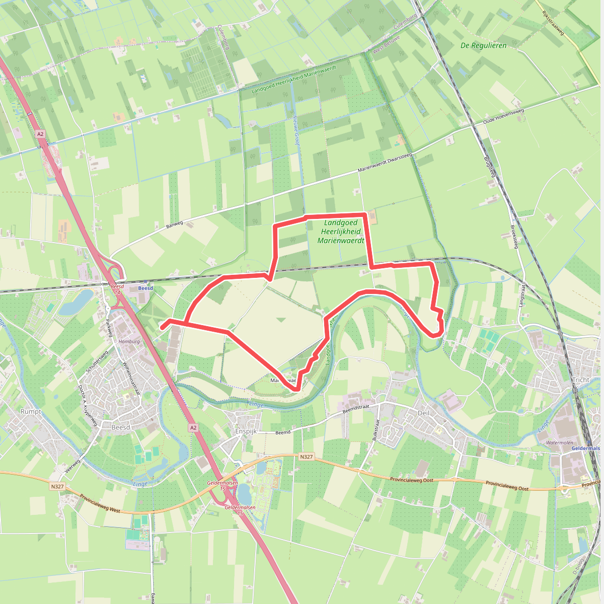 Bloesemroute Landgoed Heerlijkheid Mariënwaerdt
