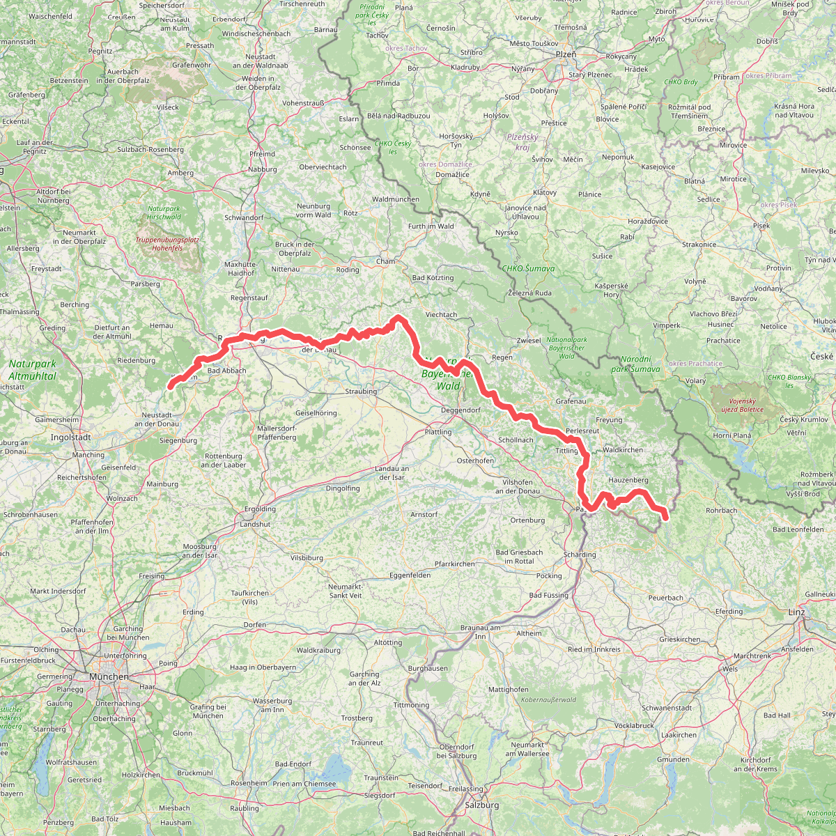 Europäischer Fernwanderweg E8, Bayerischer Wald-Verein