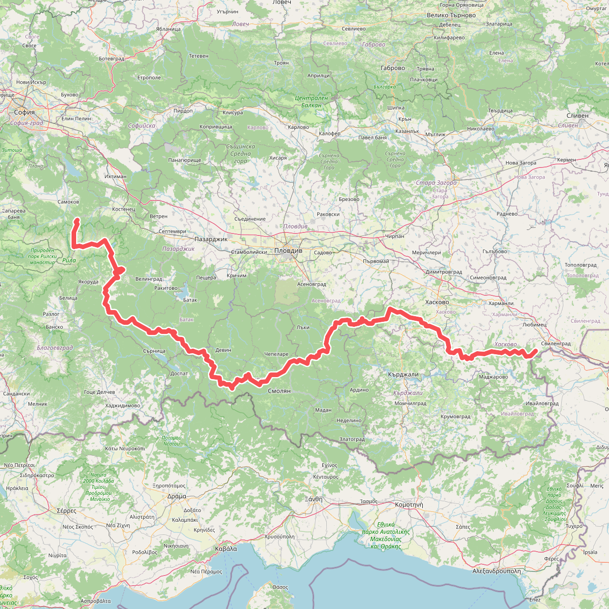 European long distance path E8 - part Bulgaria