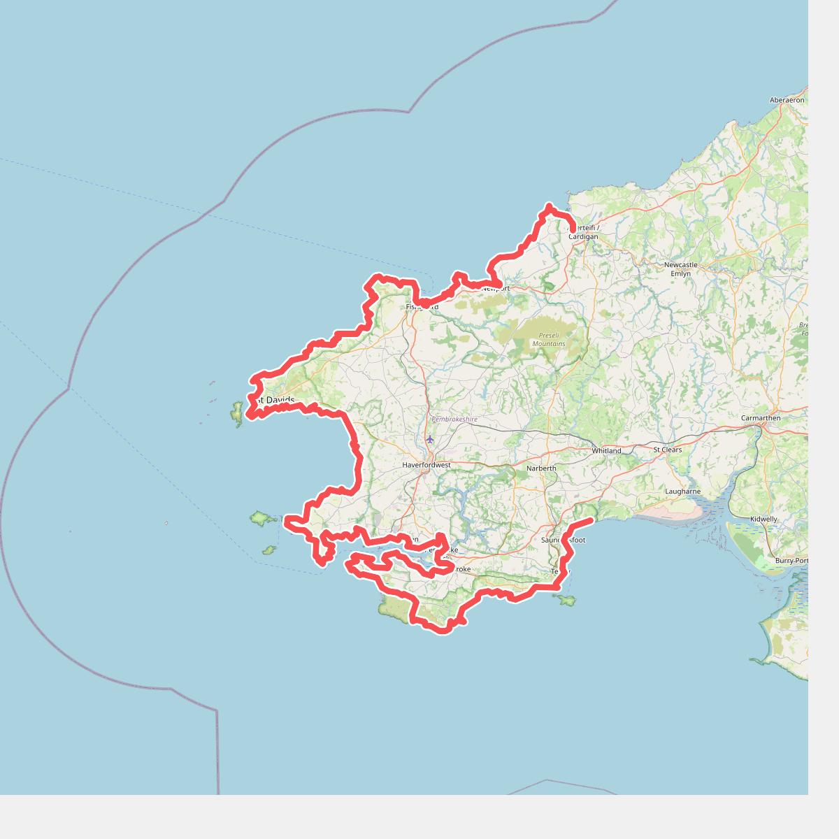 Pembrokeshire Coast Path main route