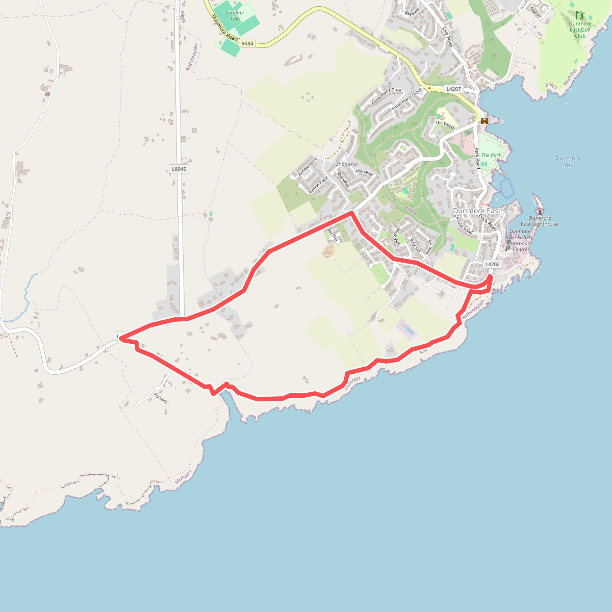 Coast Walk, and road return
