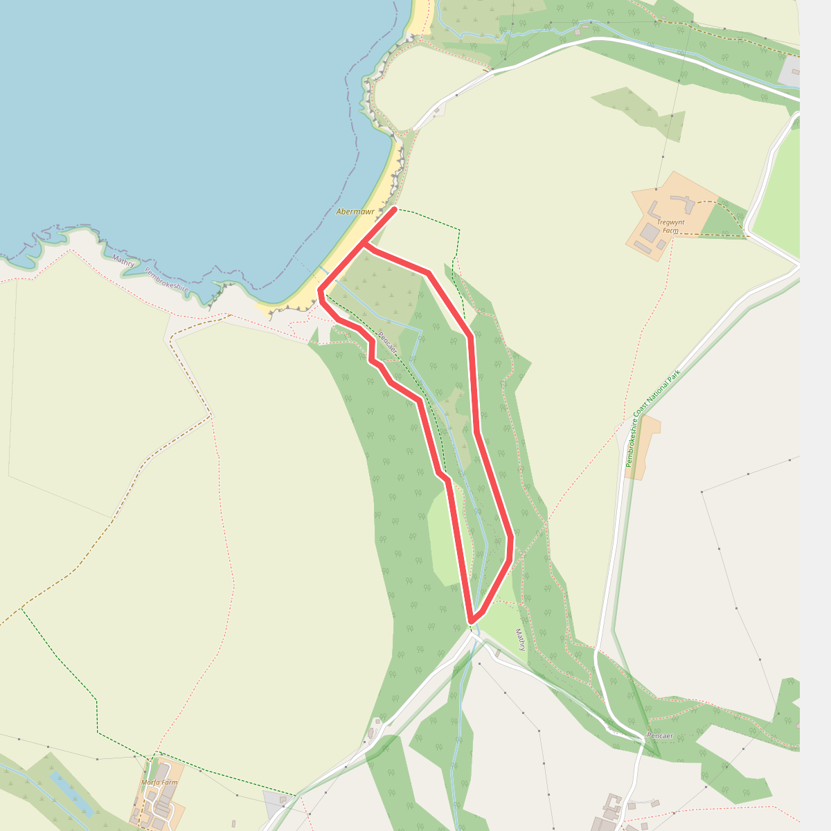 Abermawr Woods and Beach Walk, Pembroke