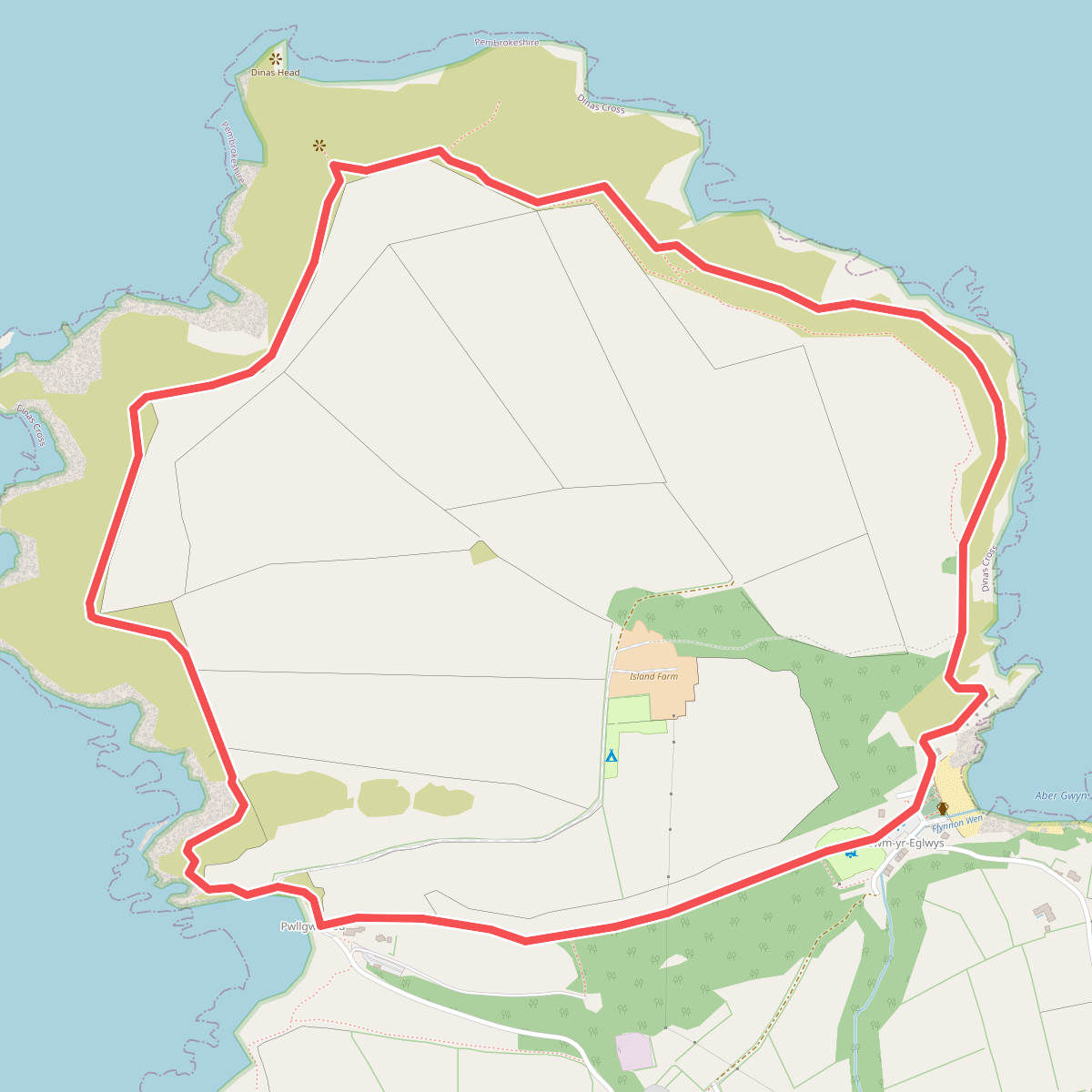 DInas Island Circular Walk, Pembroke