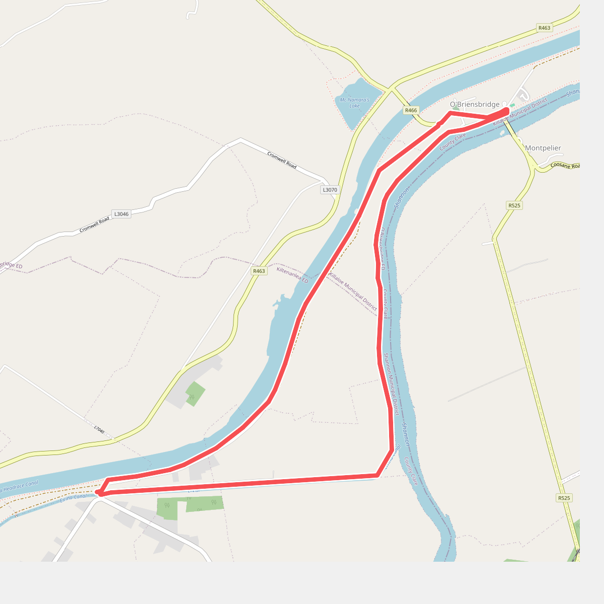 O'Briensbridge Errinagh Bridge Loop