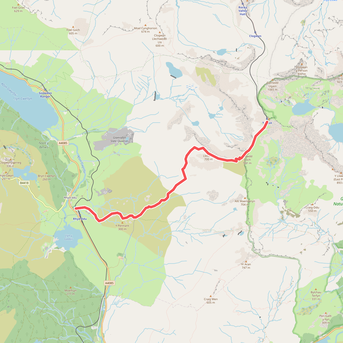 Rhyd Ddu Path