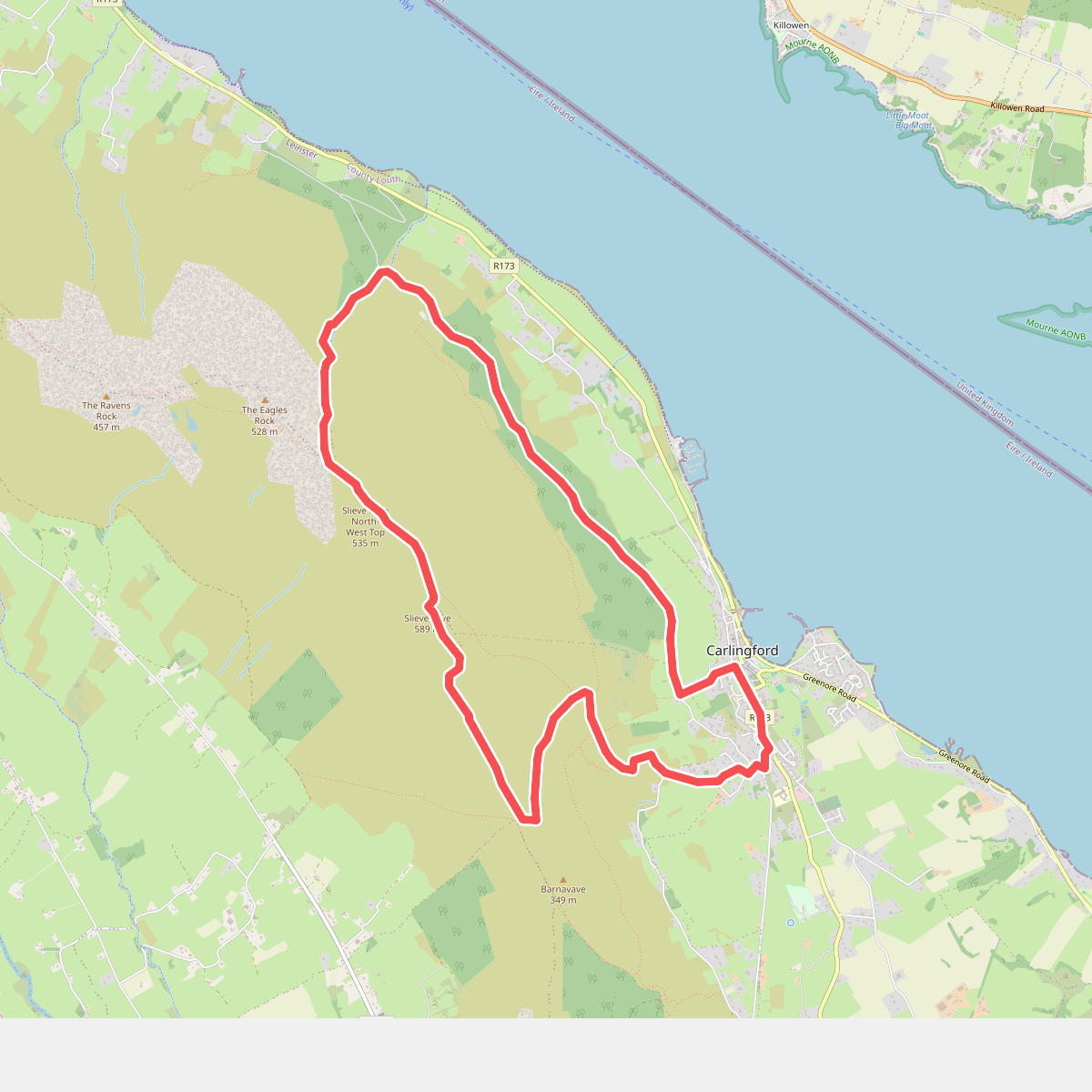 Carlingford - Slieve Foye Mountain Loop