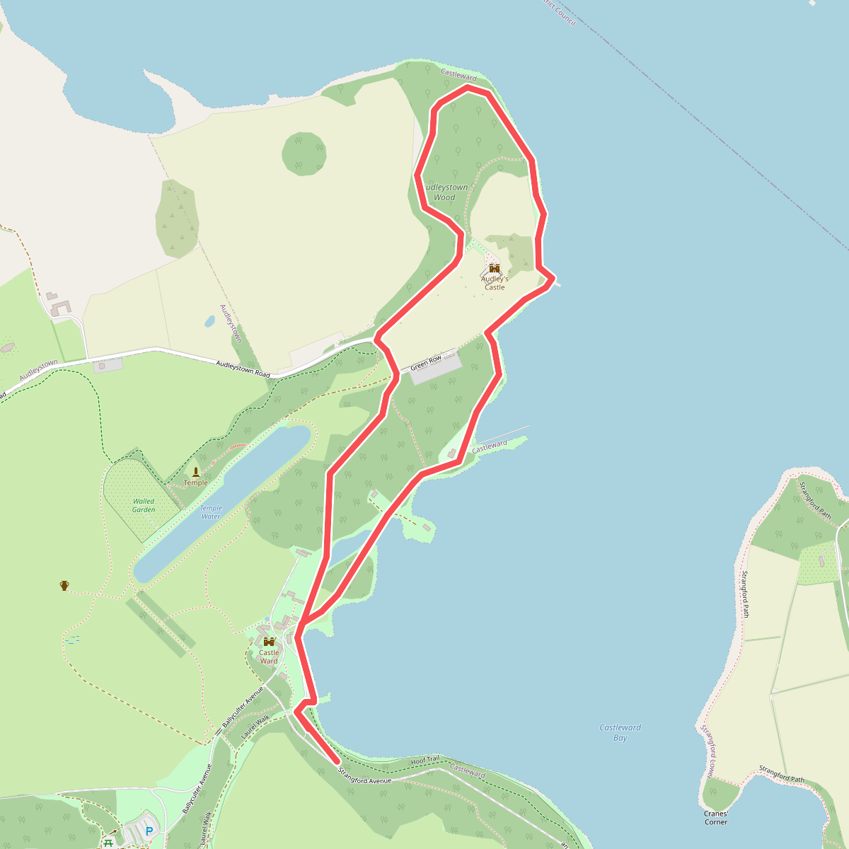 Castle Trail at Castle Ward, Castle Ward