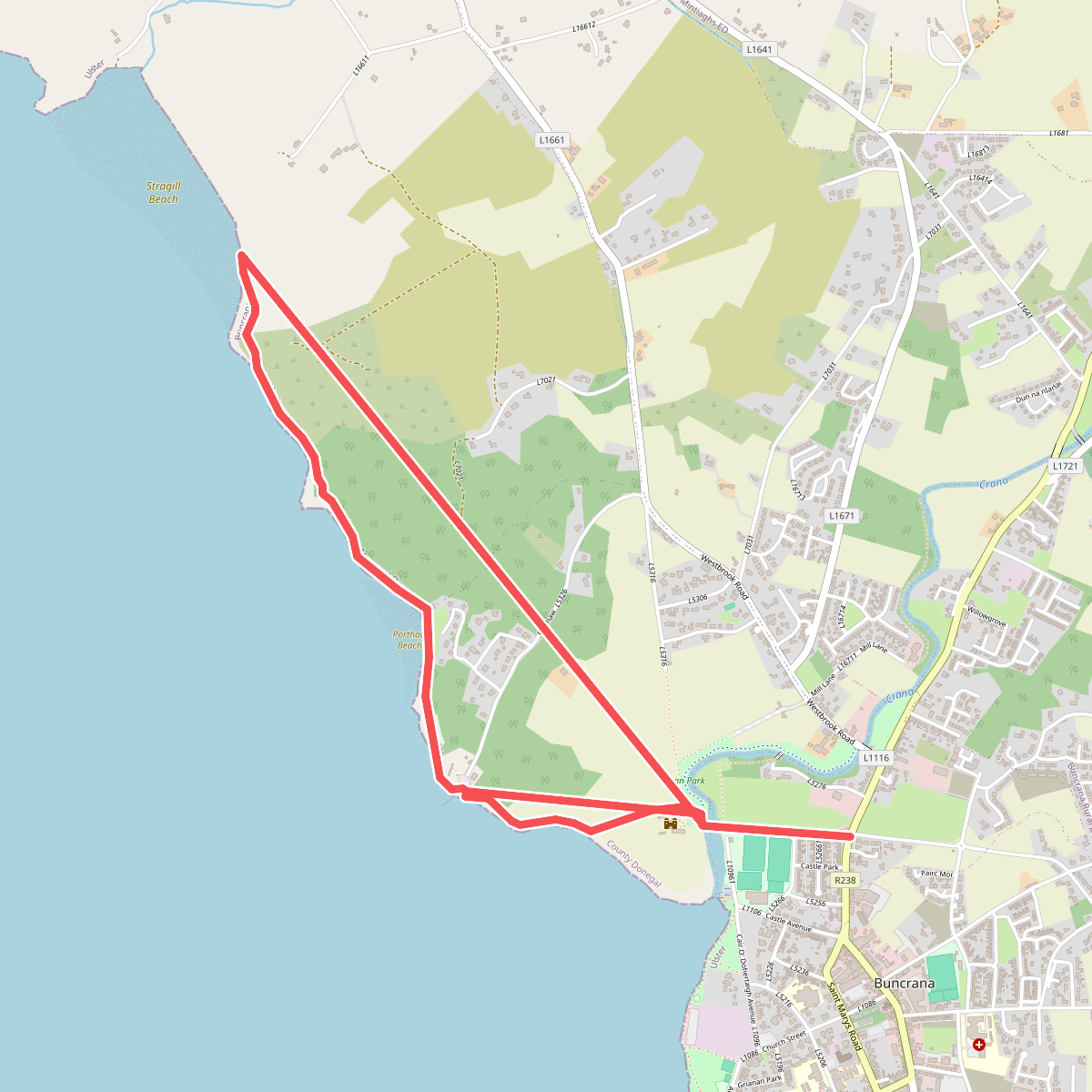 Buncrana Shore Path Coastal Walk