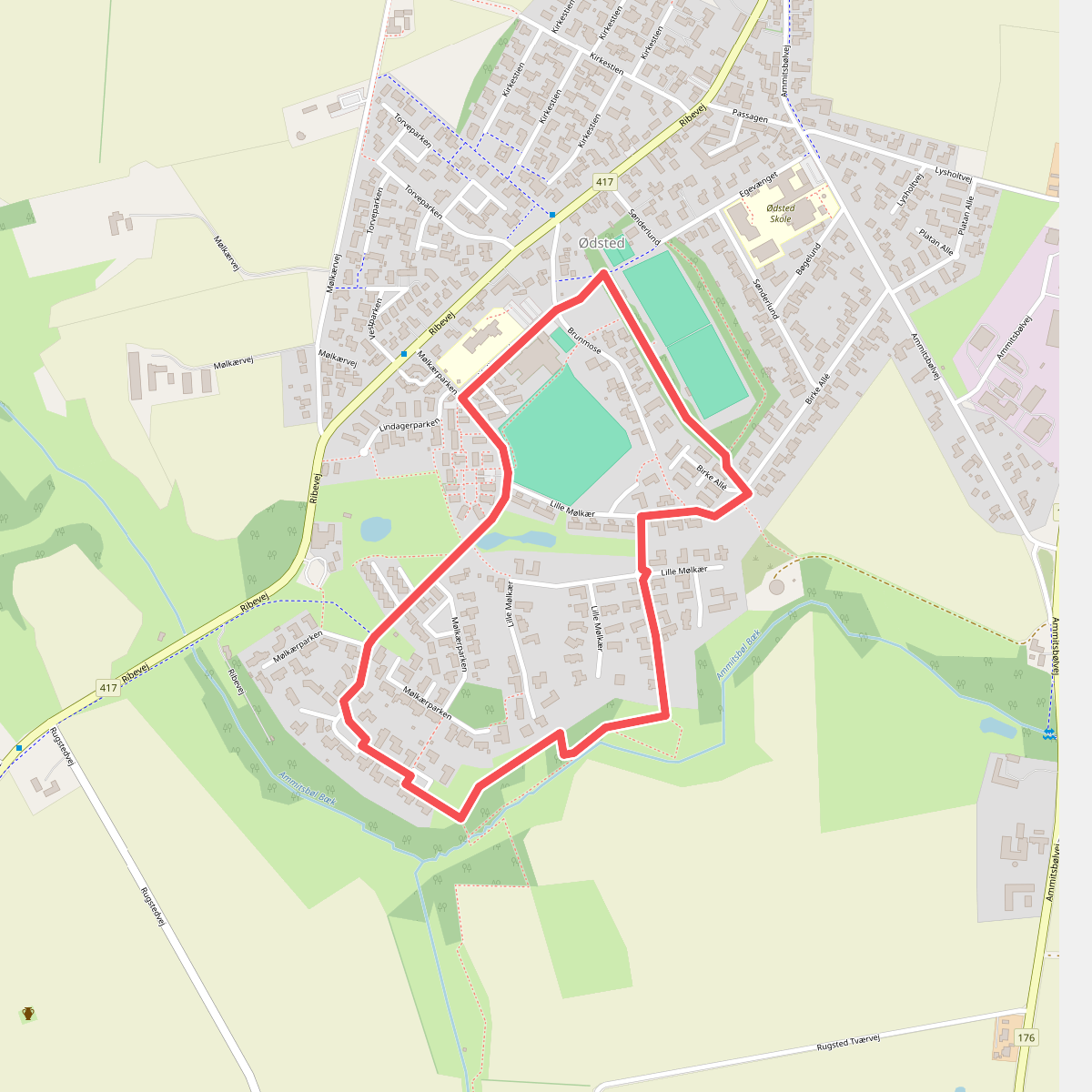 Ammitsbøl Bæk Gul Rute