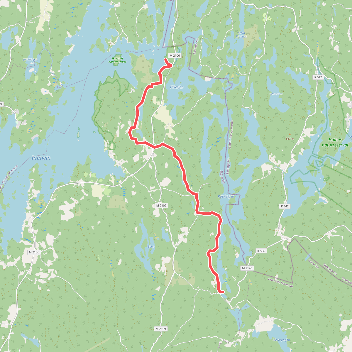 Skåneleden 1, Etapp 4: Bökestad-Brotorpet