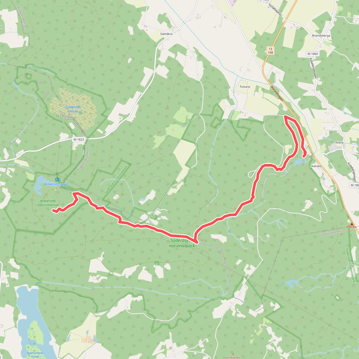 Etapp 4: Klåveröd-Söderåsens nationalpark