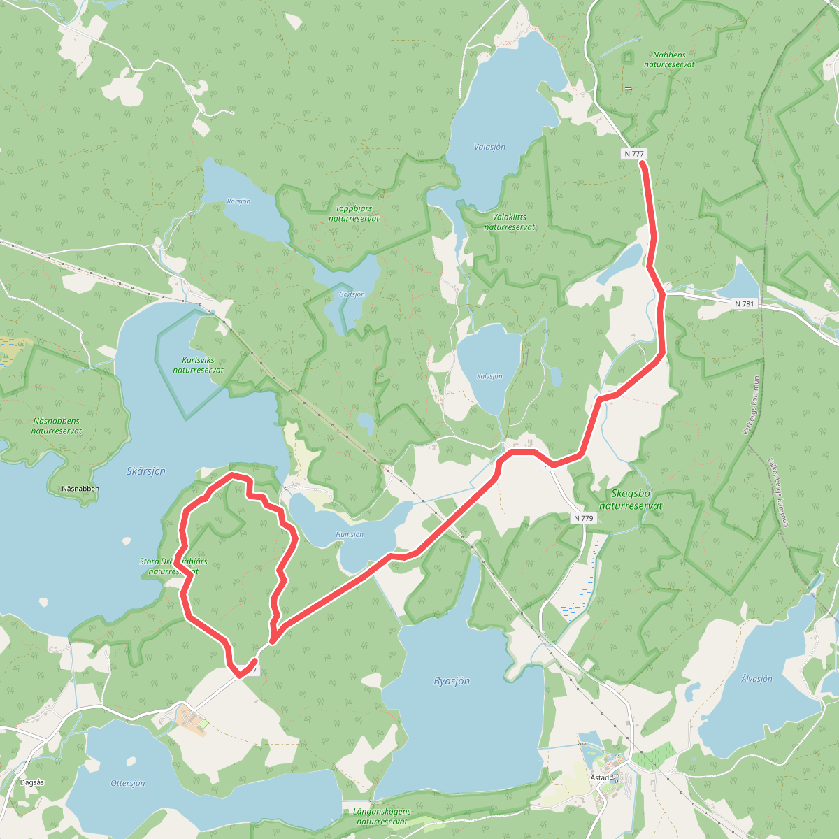 Åkulla bokskogar - Bergastigen