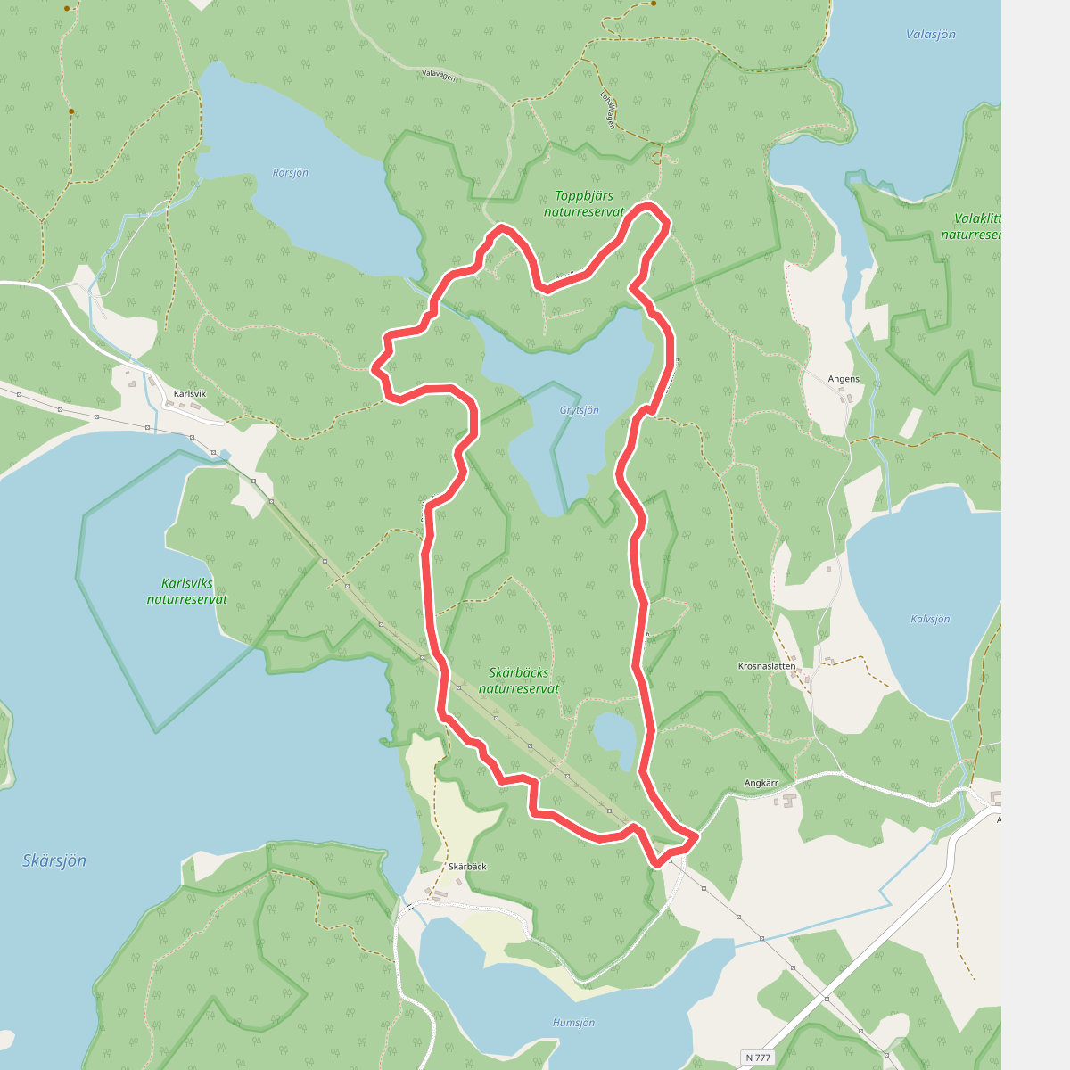 Åkulla bokskogar - Bexellstigen