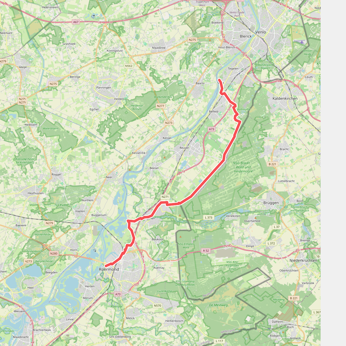 Steyl + Roermond · Jacobspad etappe 6