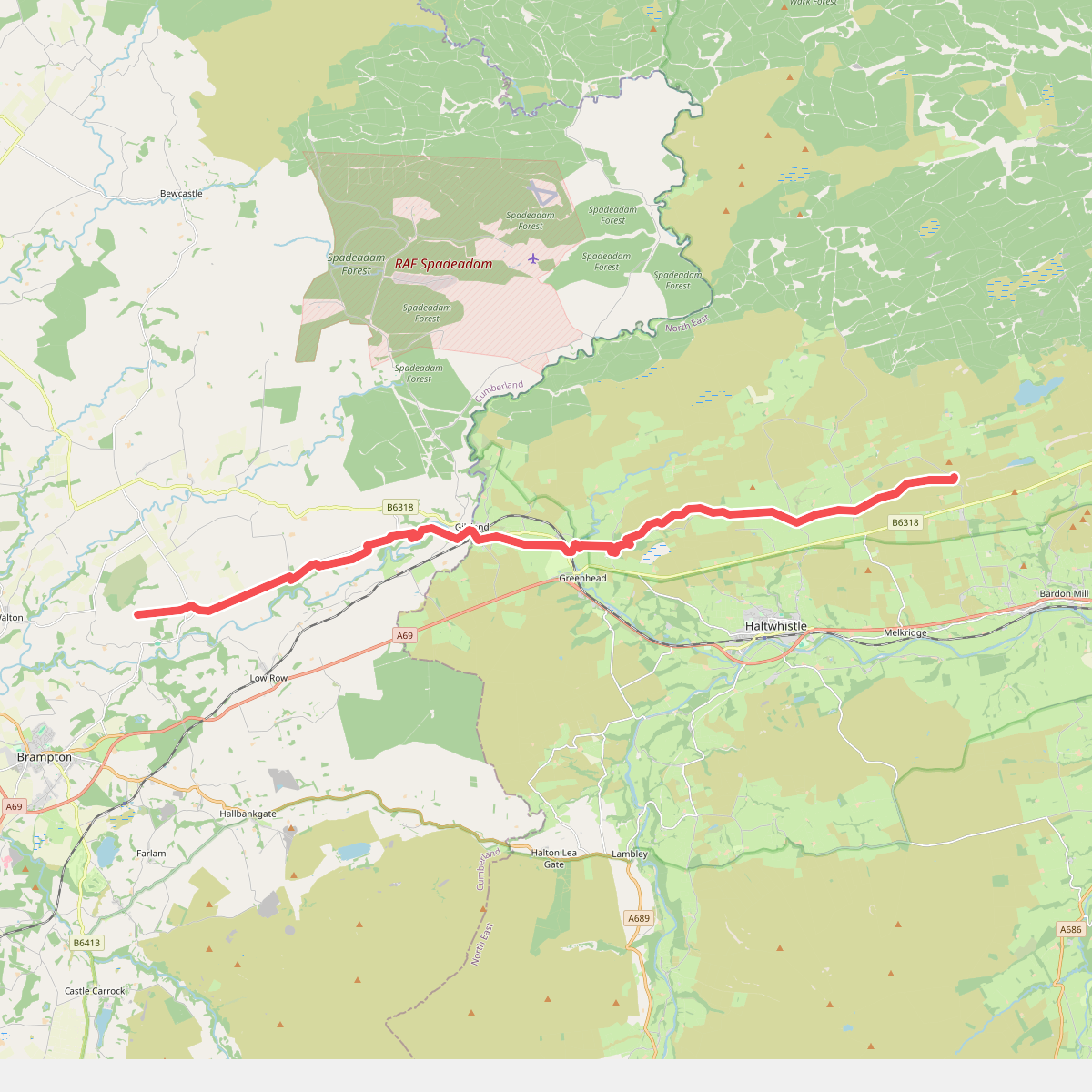 Hadrians Wall: 3.Lanercost-Steel Rigg
